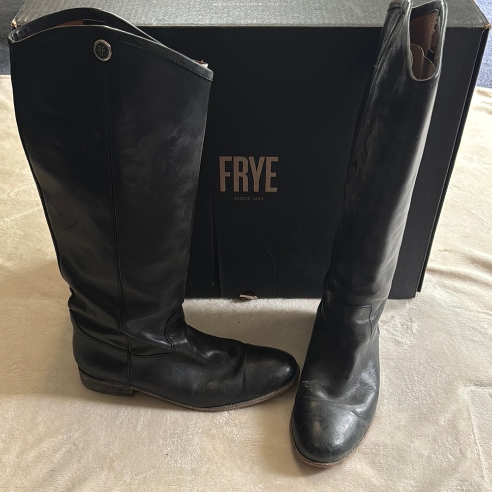 Frye Black Heeled Boots for Women